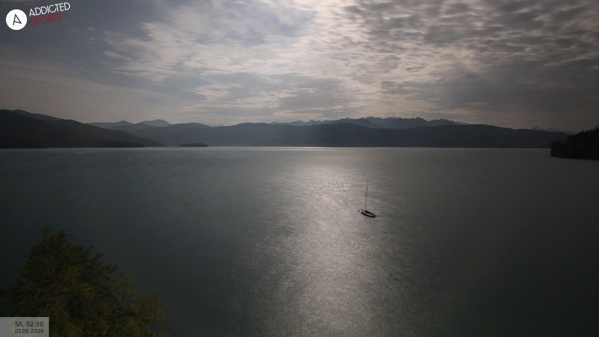 Archiv Foto Webcam Hotel Karwendelblick: Ausblick zum Walchensee