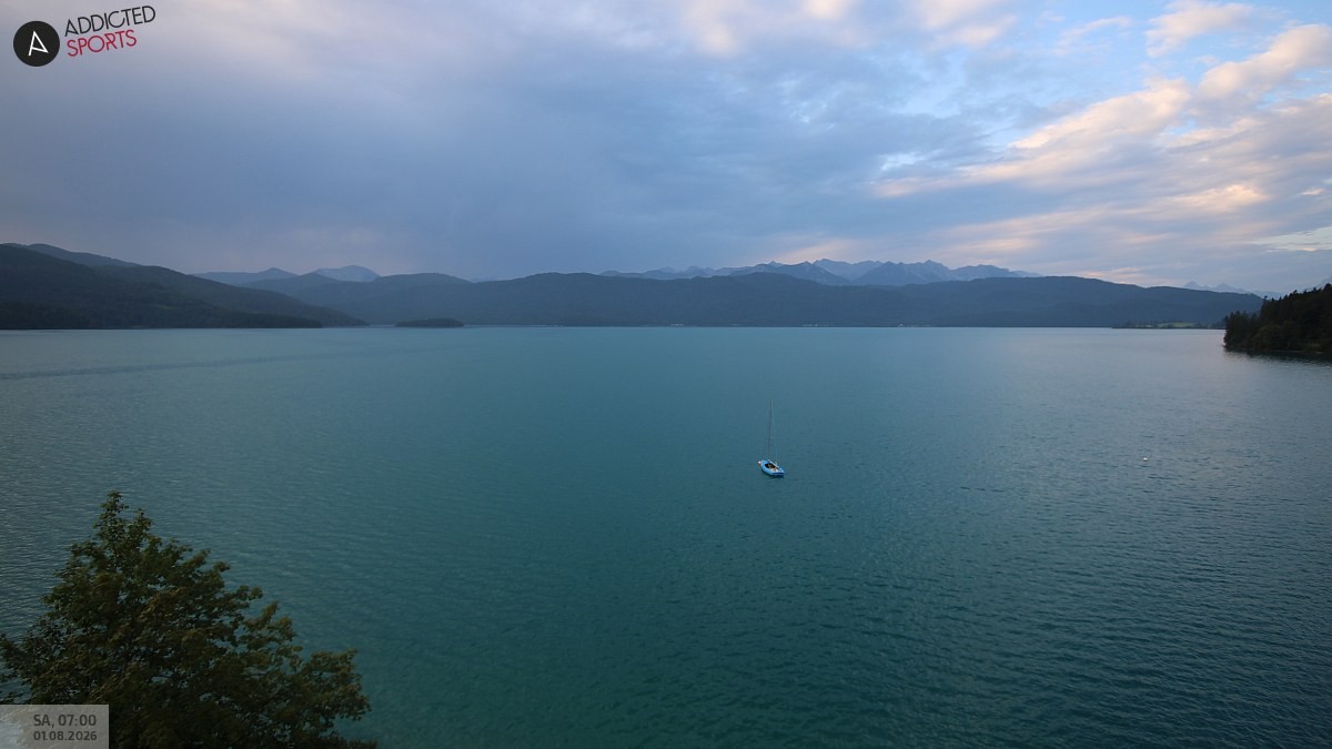 Archiv Foto Webcam Hotel Karwendelblick: Ausblick zum Walchensee