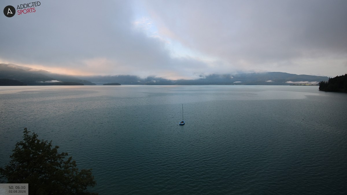 Archiv Foto Webcam Hotel Karwendelblick: Ausblick zum Walchensee