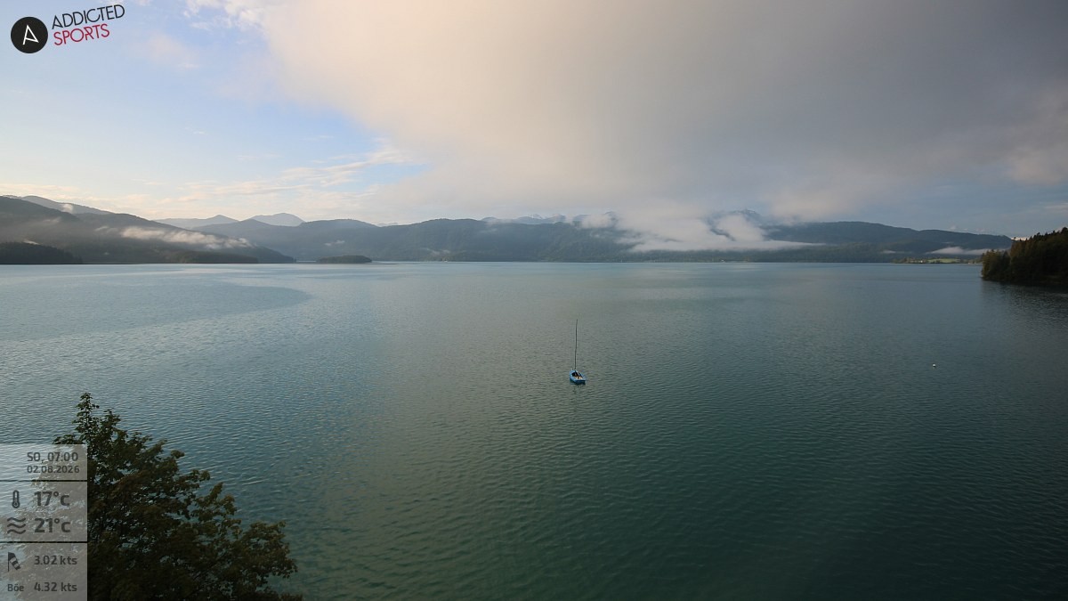 Archiv Foto Webcam Hotel Karwendelblick: Ausblick zum Walchensee