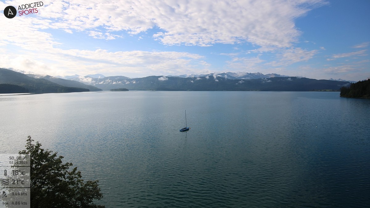 Archiv Foto Webcam Hotel Karwendelblick: Ausblick zum Walchensee