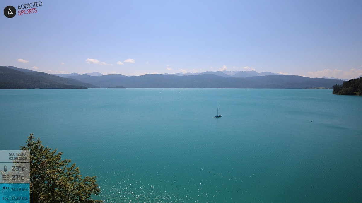 Archiv Foto Webcam Hotel Karwendelblick: Ausblick zum Walchensee