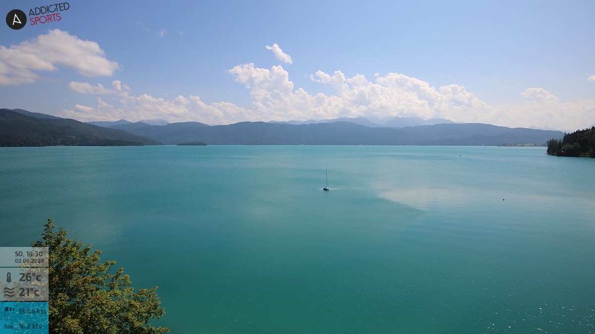 Archiv Foto Webcam Hotel Karwendelblick: Ausblick zum Walchensee