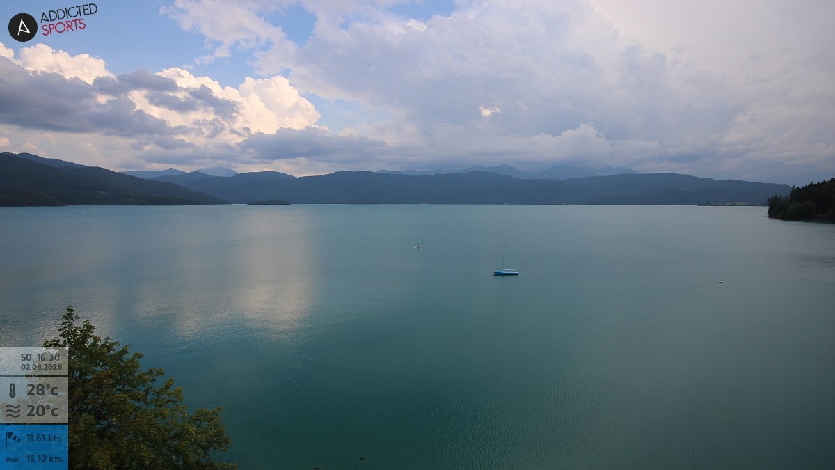 Archiv Foto Webcam Hotel Karwendelblick: Ausblick zum Walchensee