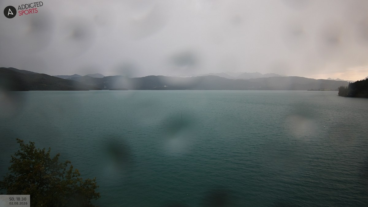 Archiv Foto Webcam Hotel Karwendelblick: Ausblick zum Walchensee