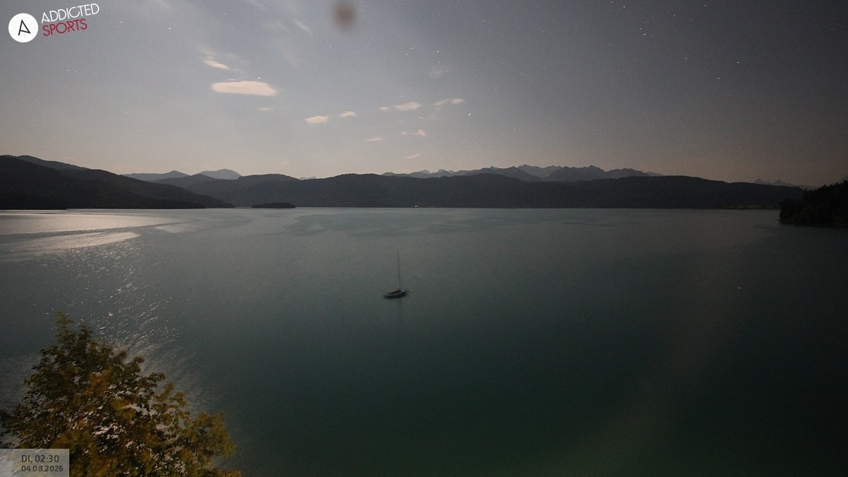 Archiv Foto Webcam Hotel Karwendelblick: Ausblick zum Walchensee