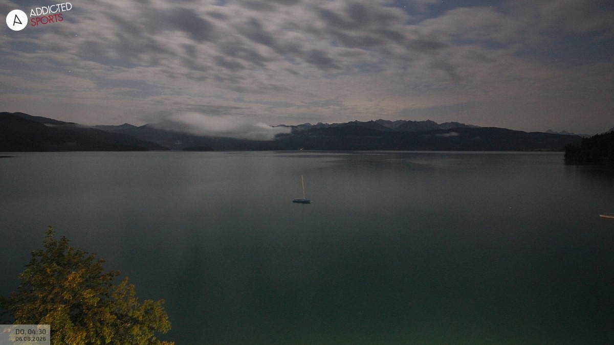Archiv Foto Webcam Hotel Karwendelblick: Ausblick zum Walchensee
