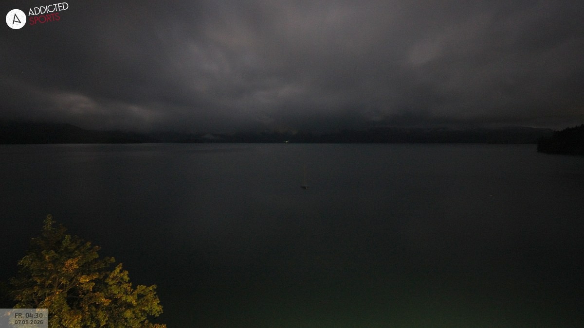 Archiv Foto Webcam Hotel Karwendelblick: Ausblick zum Walchensee