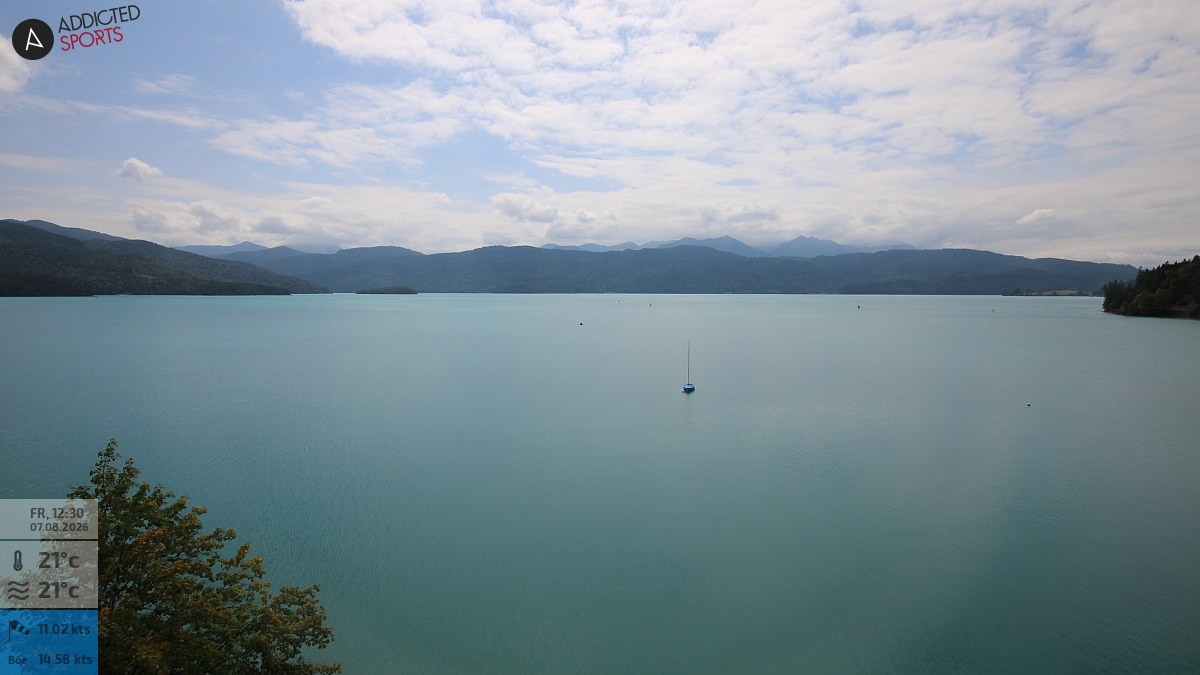 Archiv Foto Webcam Hotel Karwendelblick: Ausblick zum Walchensee