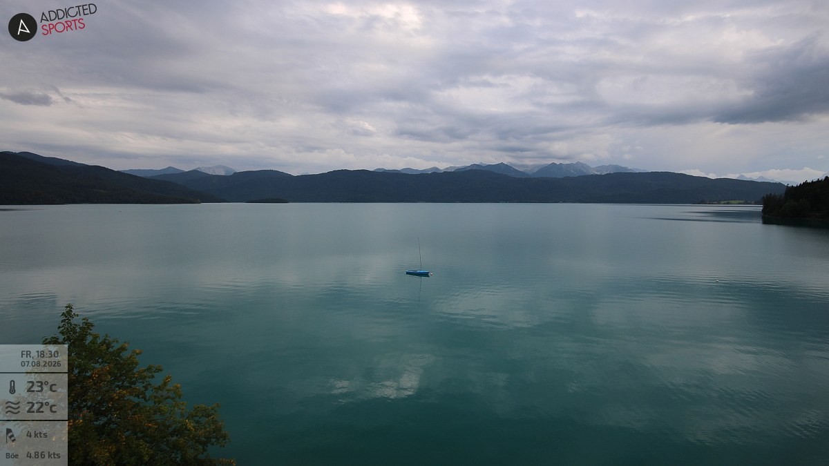 Archived image Webcam Lake Walchensee: View Hotel Karwendelblick