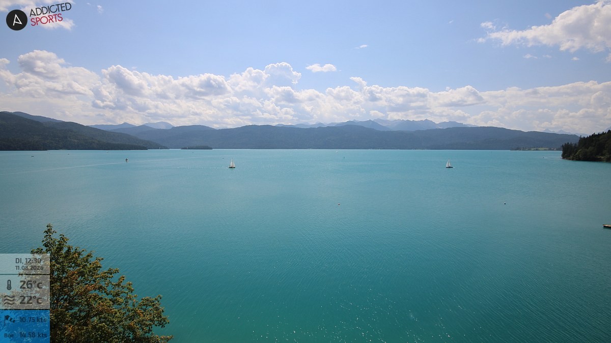 Archiv Foto Webcam Hotel Karwendelblick: Ausblick zum Walchensee