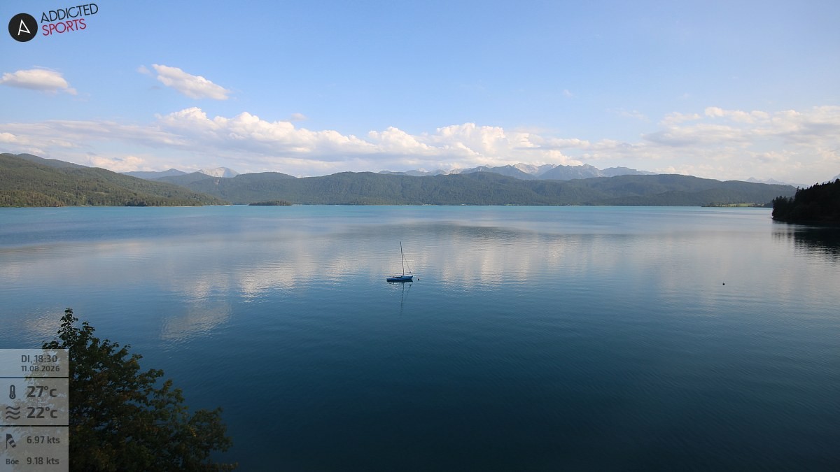 Archiv Foto Webcam Hotel Karwendelblick: Ausblick zum Walchensee