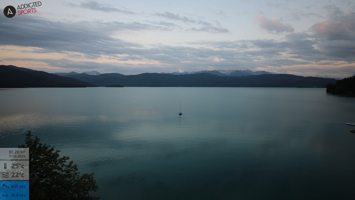 Archiv Foto Webcam Hotel Karwendelblick: Ausblick zum Walchensee