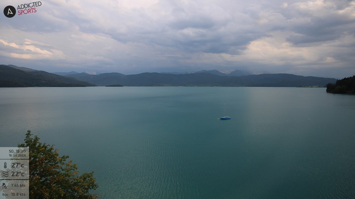 Archiv Foto Webcam Hotel Karwendelblick: Ausblick zum Walchensee
