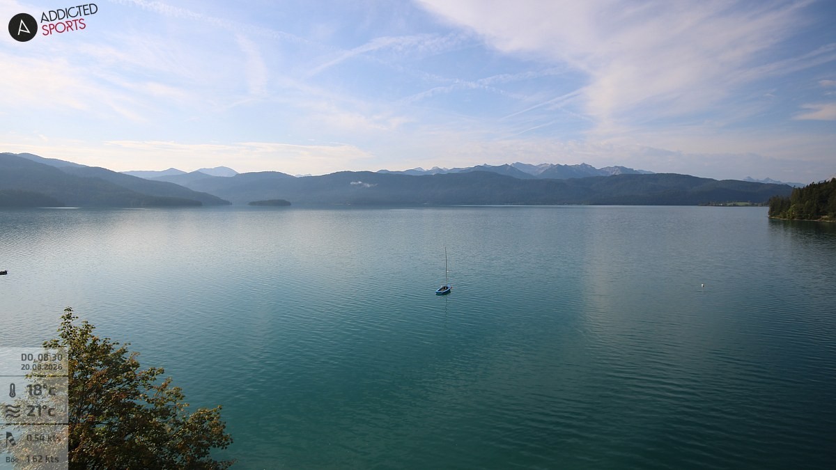 Archiv Foto Webcam Hotel Karwendelblick: Ausblick zum Walchensee