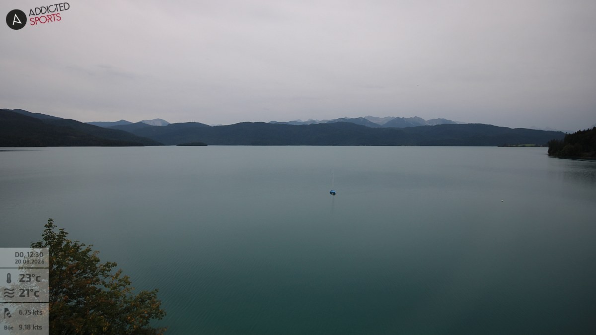 Archiv Foto Webcam Hotel Karwendelblick: Ausblick zum Walchensee