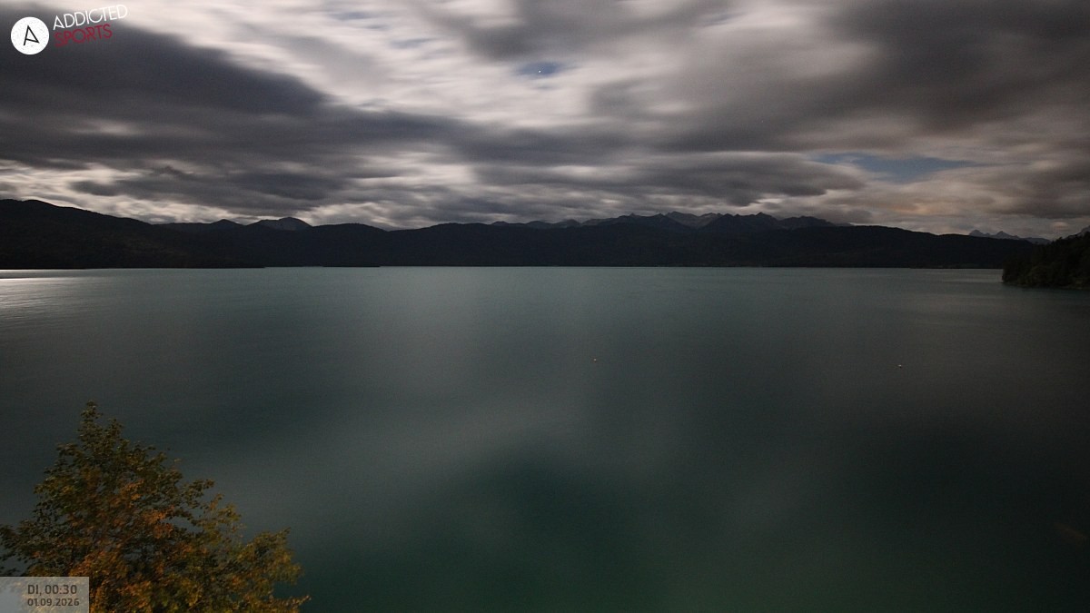 Archiv Foto Webcam Hotel Karwendelblick: Ausblick zum Walchensee