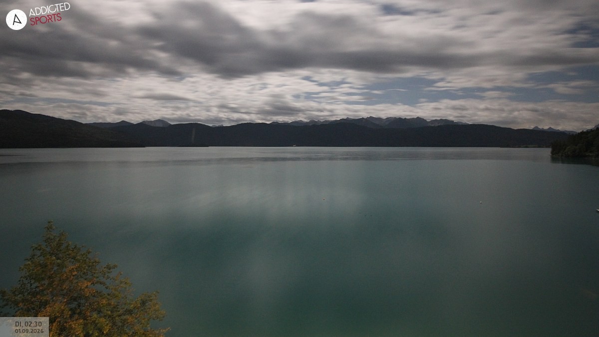 Archiv Foto Webcam Hotel Karwendelblick: Ausblick zum Walchensee