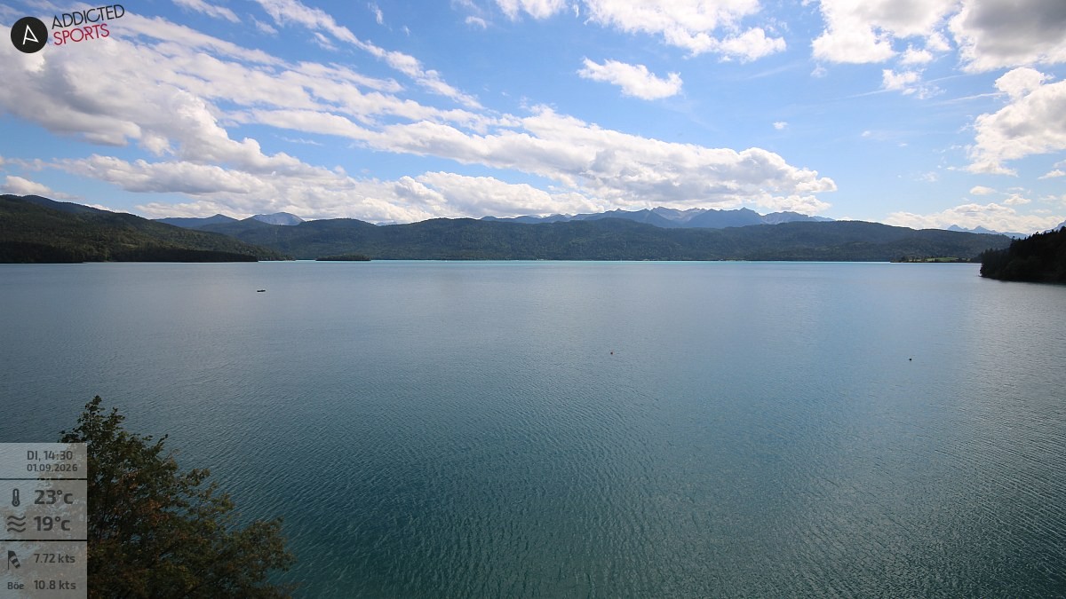 Archiv Foto Webcam Hotel Karwendelblick: Ausblick zum Walchensee