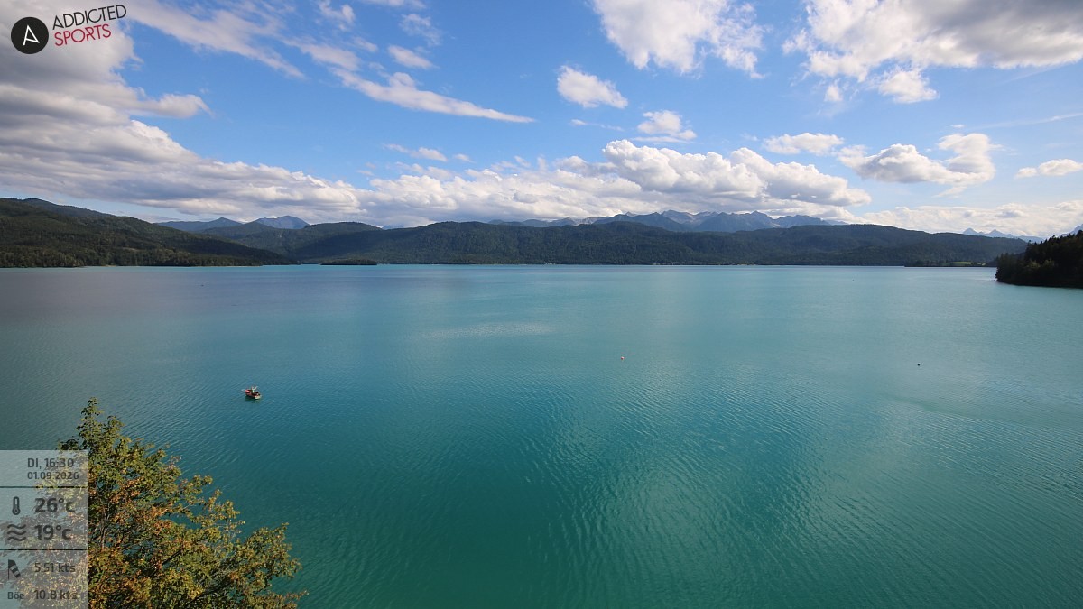 Archiv Foto Webcam Hotel Karwendelblick: Ausblick zum Walchensee
