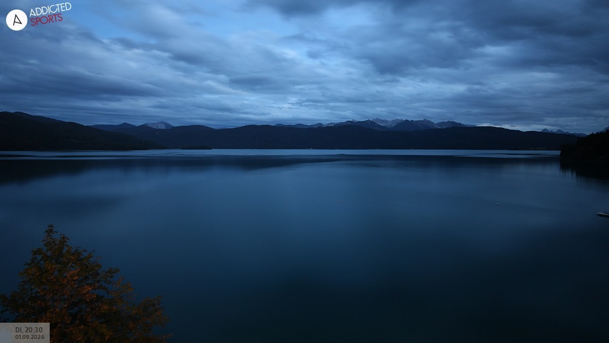 Archiv Foto Webcam Hotel Karwendelblick: Ausblick zum Walchensee