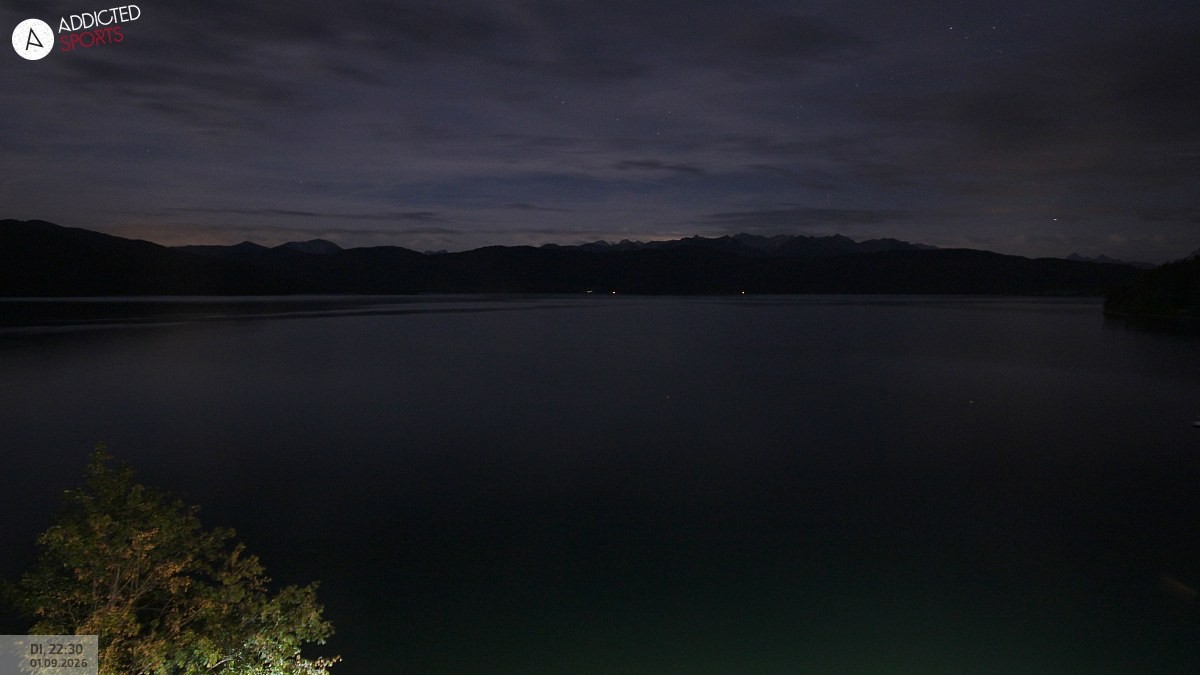 Archiv Foto Webcam Hotel Karwendelblick: Ausblick zum Walchensee