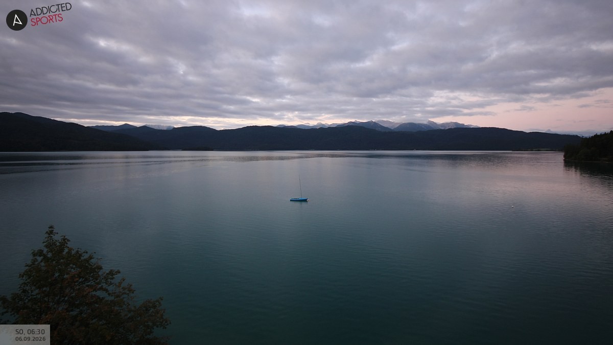 Archiv Foto Webcam Hotel Karwendelblick: Ausblick zum Walchensee