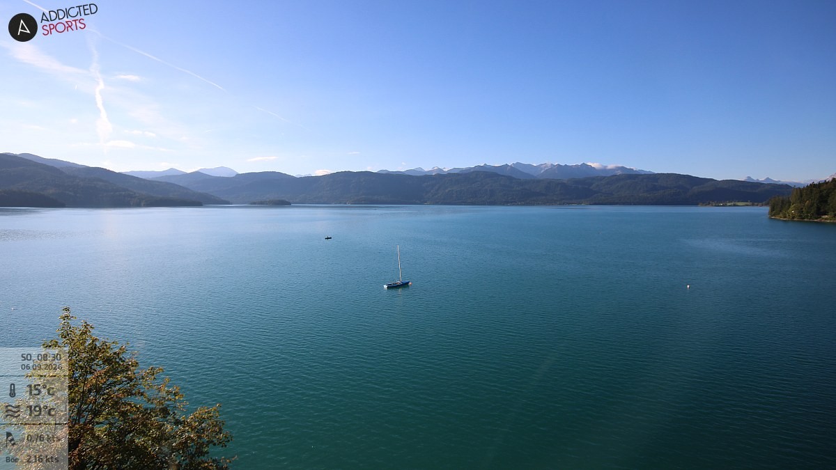 Archiv Foto Webcam Hotel Karwendelblick: Ausblick zum Walchensee