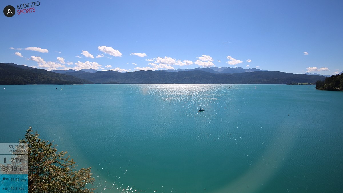 Archiv Foto Webcam Hotel Karwendelblick: Ausblick zum Walchensee