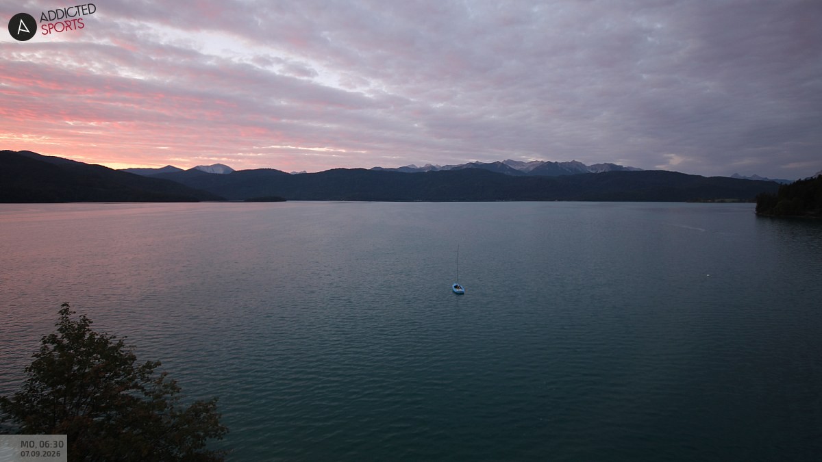 Archiv Foto Webcam Hotel Karwendelblick: Ausblick zum Walchensee