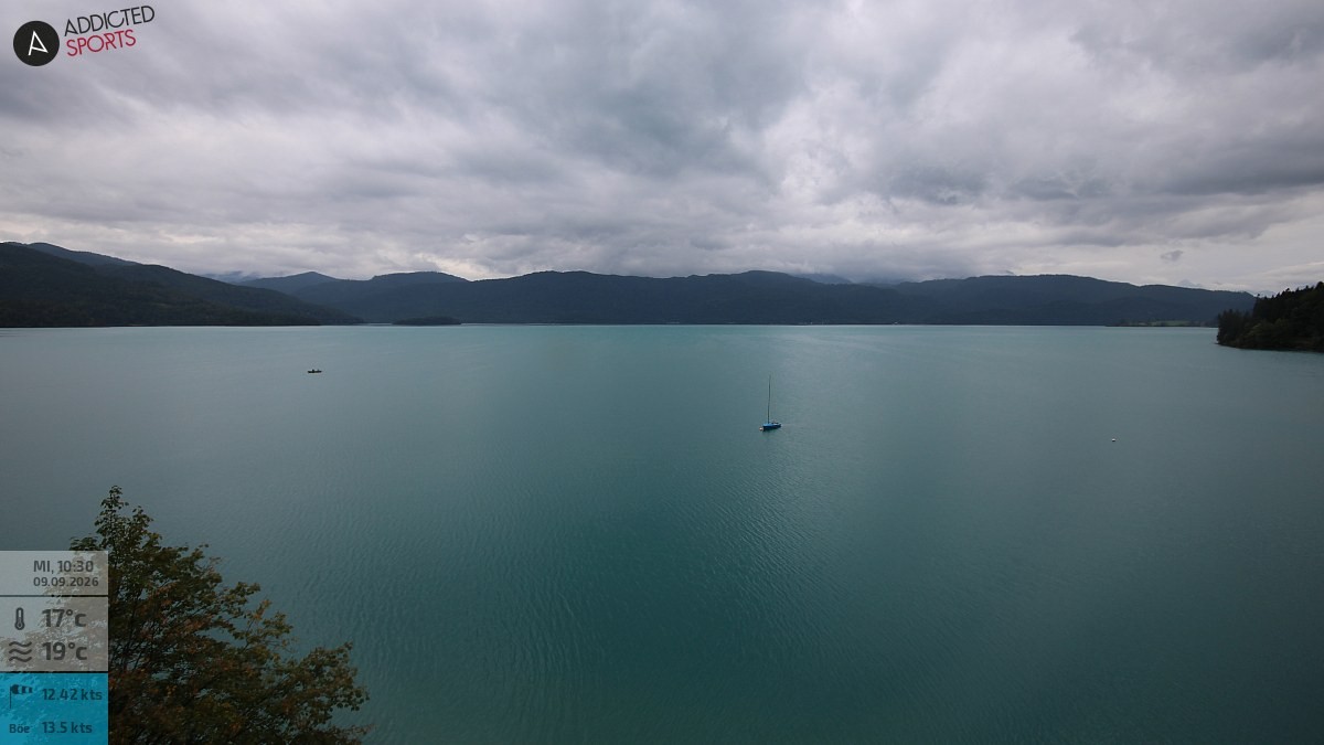 Archiv Foto Webcam Hotel Karwendelblick: Ausblick zum Walchensee