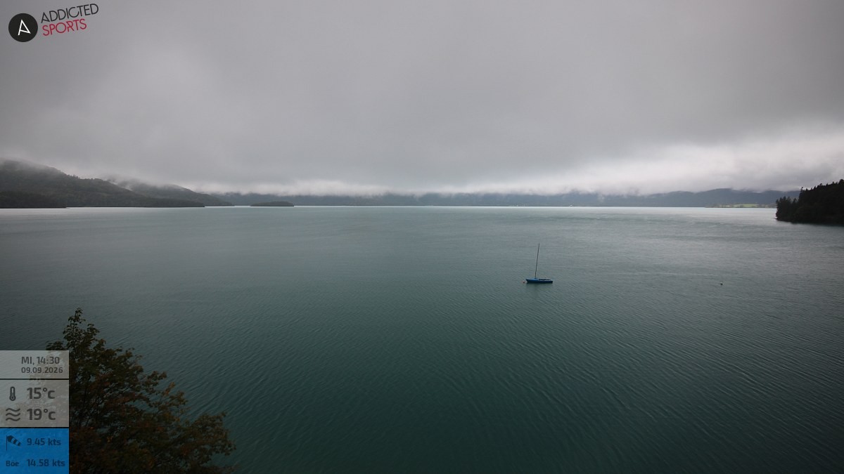 Archiv Foto Webcam Hotel Karwendelblick: Ausblick zum Walchensee