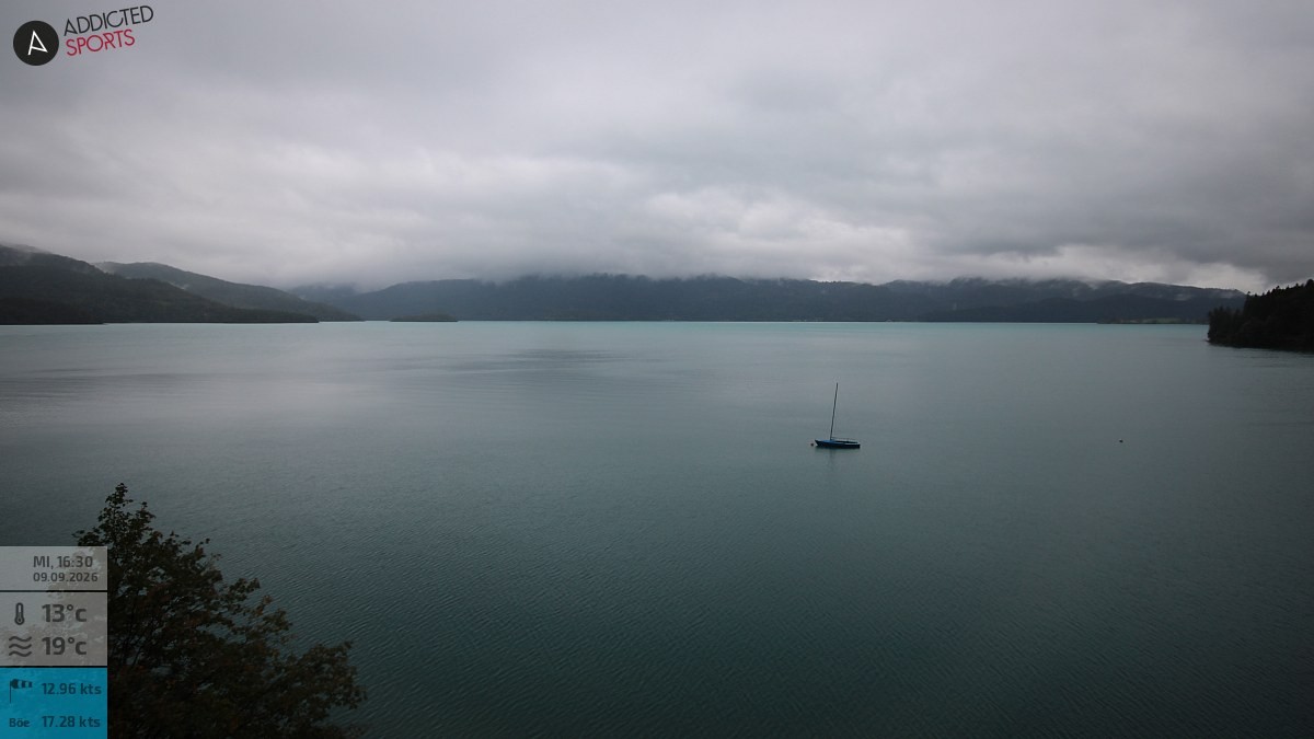 Archiv Foto Webcam Hotel Karwendelblick: Ausblick zum Walchensee