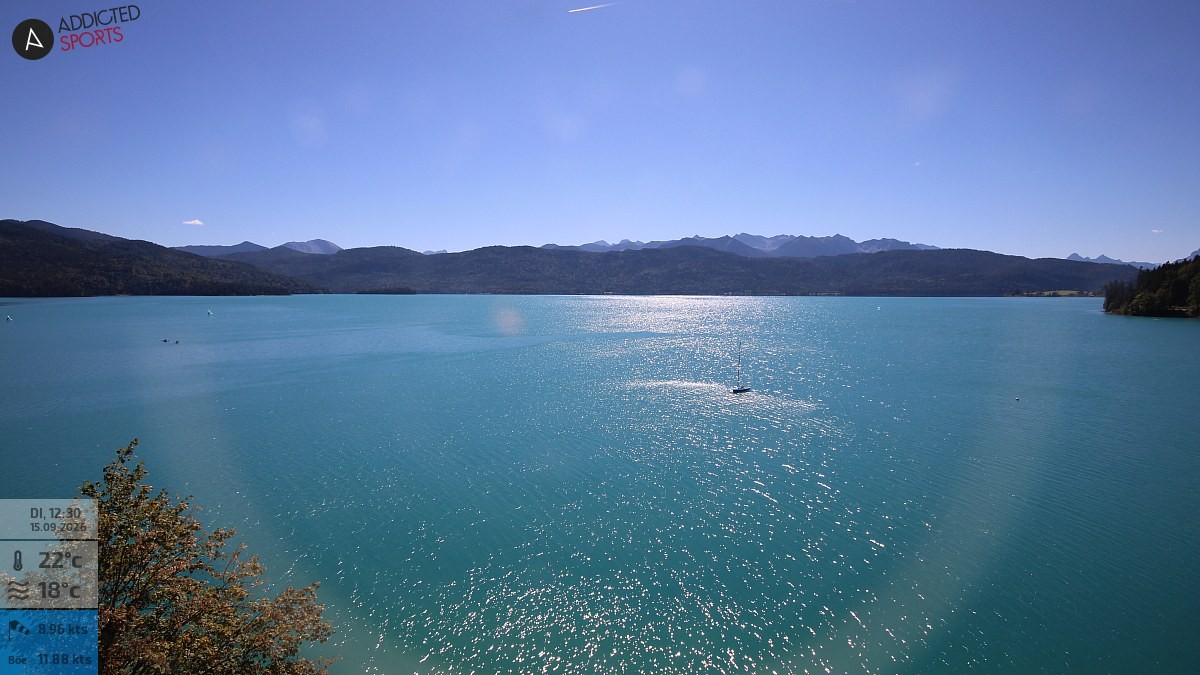 Archiv Foto Webcam Hotel Karwendelblick: Ausblick zum Walchensee