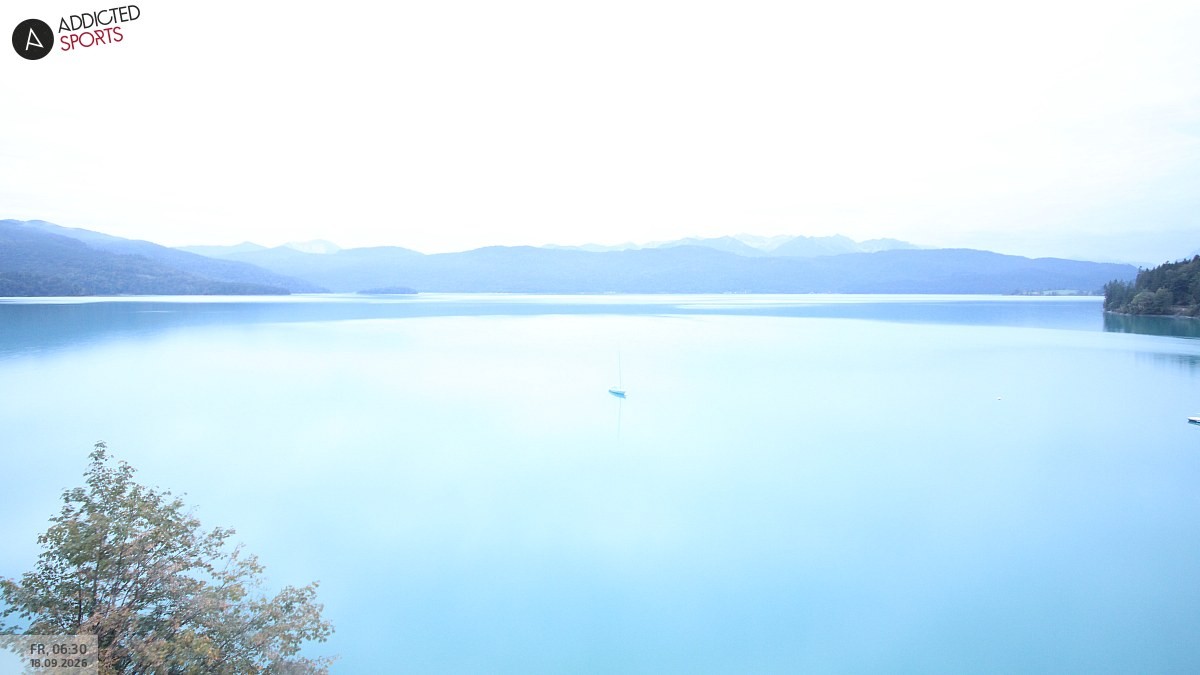 Archiv Foto Webcam Hotel Karwendelblick: Ausblick zum Walchensee