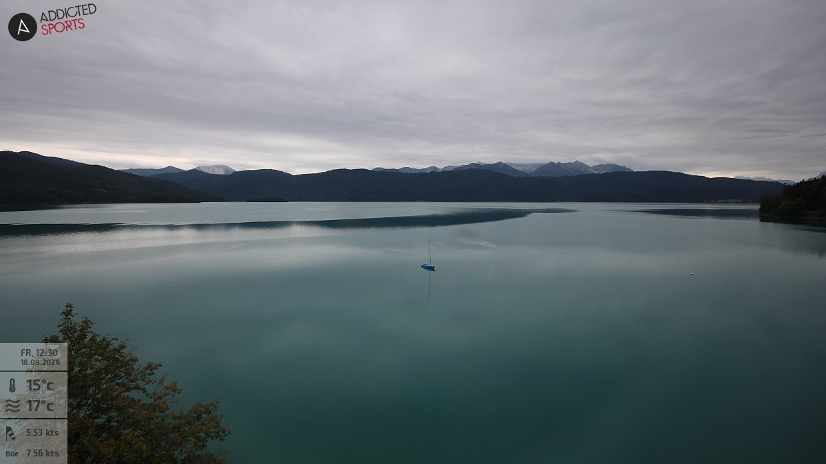 Archiv Foto Webcam Hotel Karwendelblick: Ausblick zum Walchensee