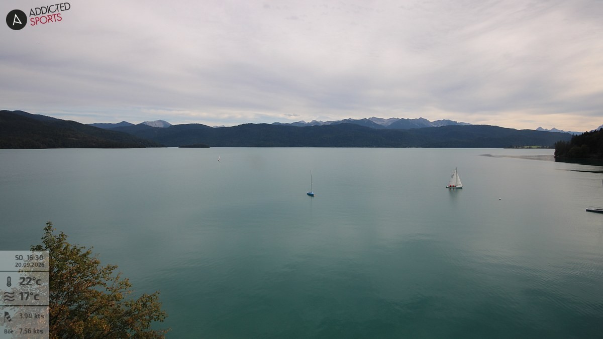 Archiv Foto Webcam Hotel Karwendelblick: Ausblick zum Walchensee