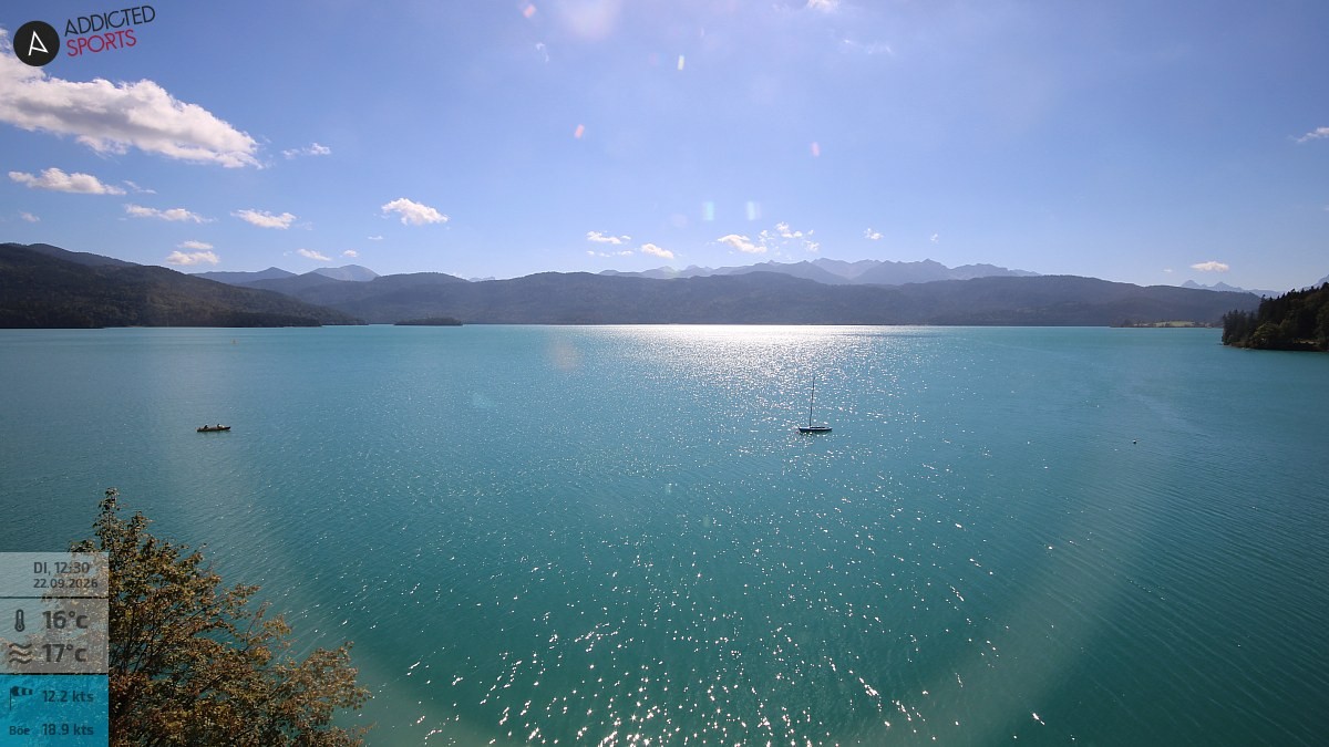 Archiv Foto Webcam Hotel Karwendelblick: Ausblick zum Walchensee