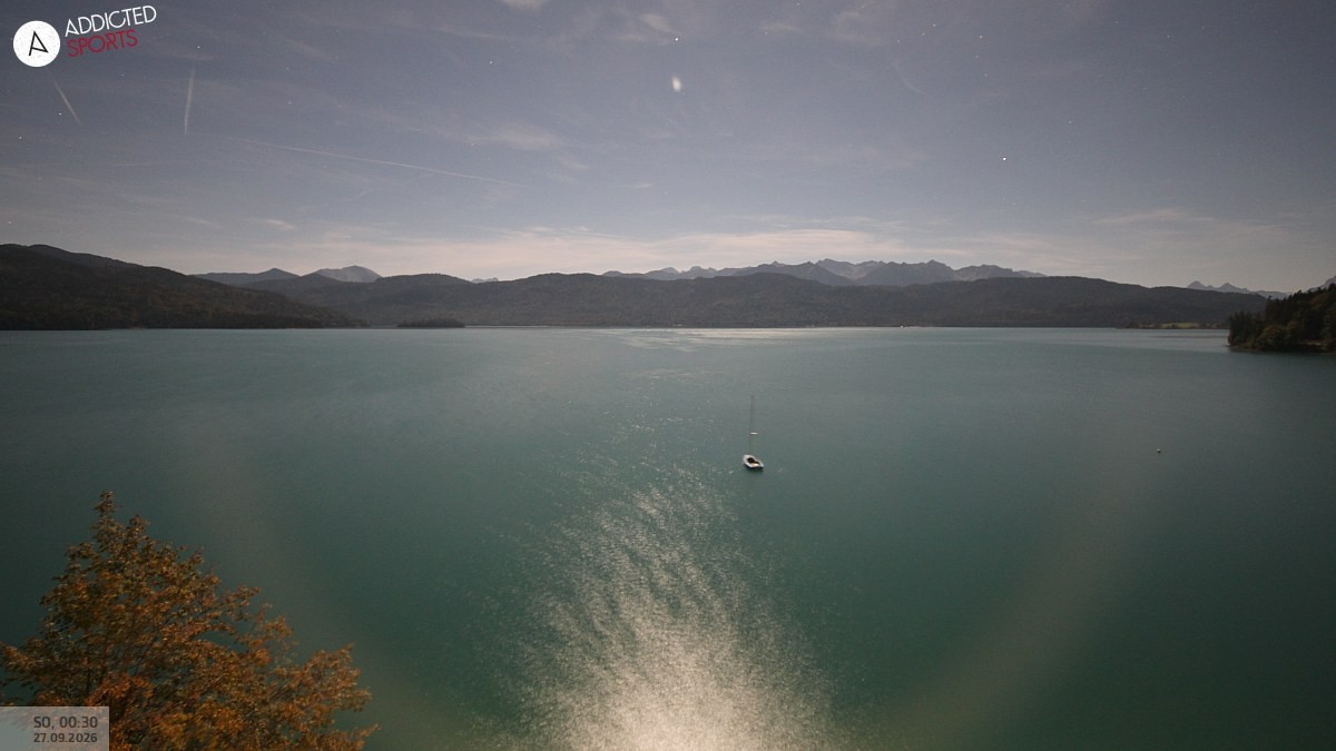 Archiv Foto Webcam Hotel Karwendelblick: Ausblick zum Walchensee