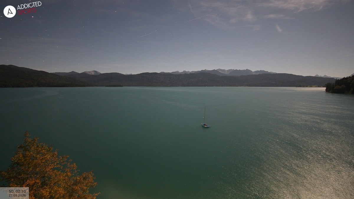 Archiv Foto Webcam Hotel Karwendelblick: Ausblick zum Walchensee