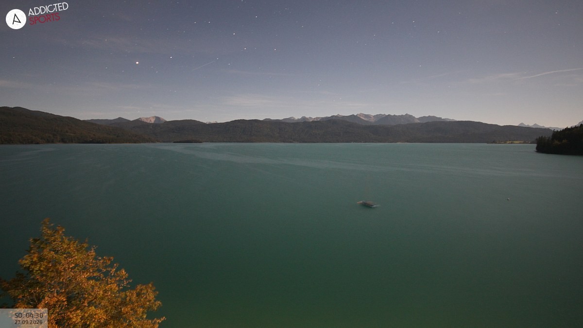 Archiv Foto Webcam Hotel Karwendelblick: Ausblick zum Walchensee