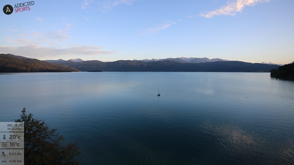 Archiv Foto Webcam Hotel Karwendelblick: Ausblick zum Walchensee