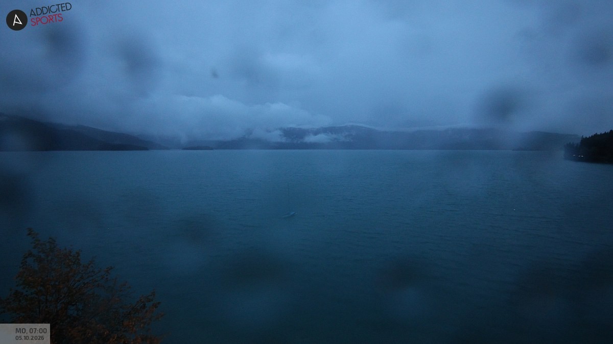 Archiv Foto Webcam Hotel Karwendelblick: Ausblick zum Walchensee