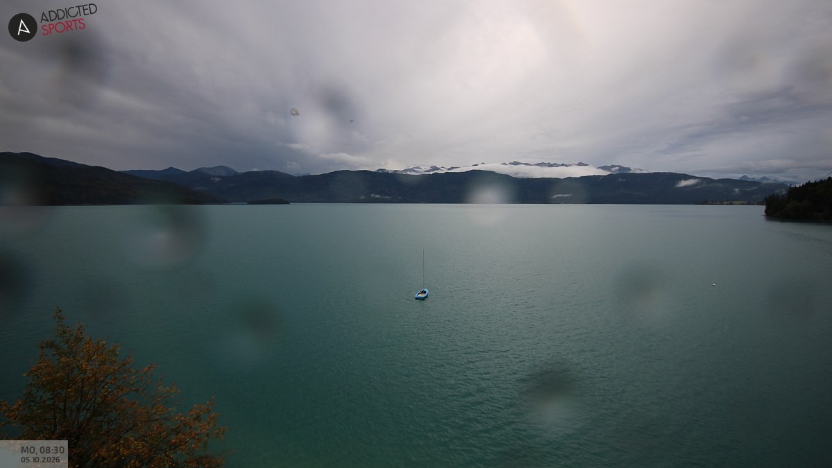 Archiv Foto Webcam Hotel Karwendelblick: Ausblick zum Walchensee