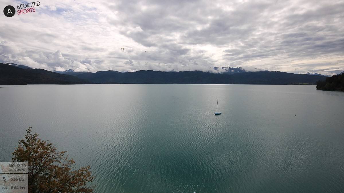 Archiv Foto Webcam Hotel Karwendelblick: Ausblick zum Walchensee