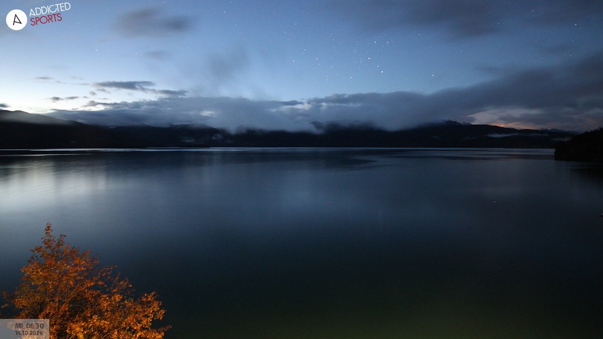 Archiv Foto Webcam Hotel Karwendelblick: Ausblick zum Walchensee