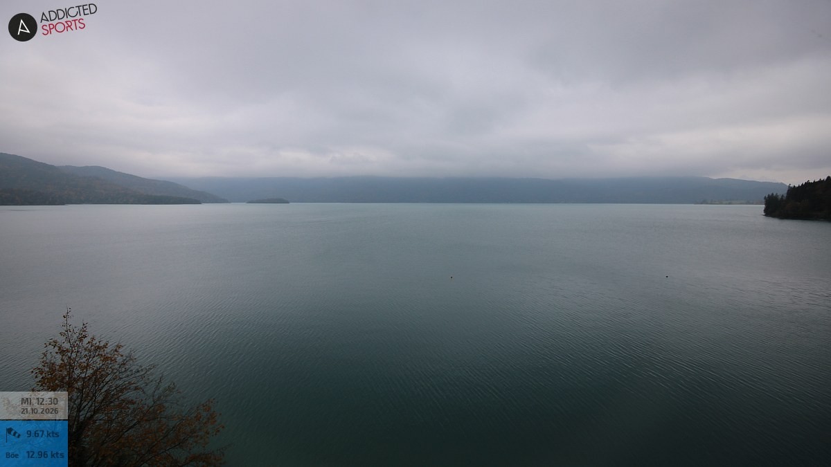 Archiv Foto Webcam Hotel Karwendelblick: Ausblick zum Walchensee