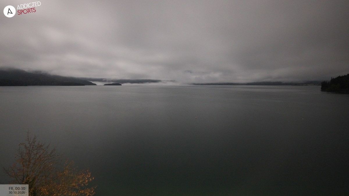 Archiv Foto Webcam Hotel Karwendelblick: Ausblick zum Walchensee