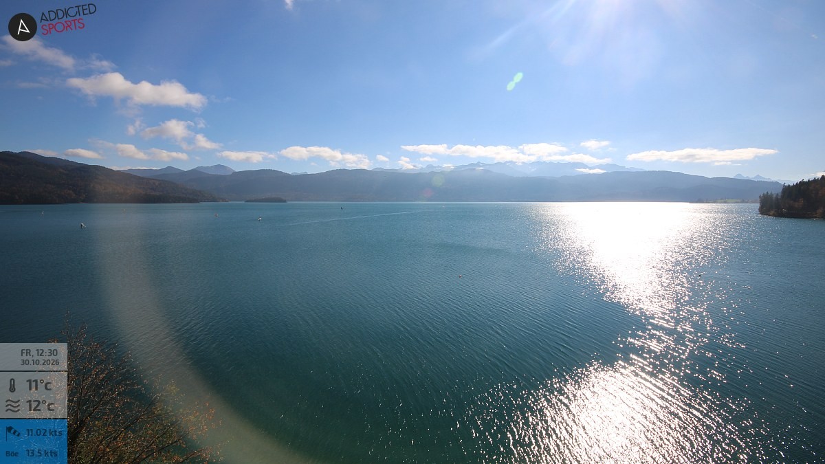 Archiv Foto Webcam Hotel Karwendelblick: Ausblick zum Walchensee