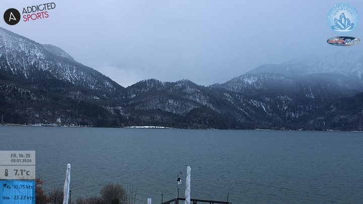 Archiv Foto Webcam Kristall Trimini: Kochelsee und Herzogstand